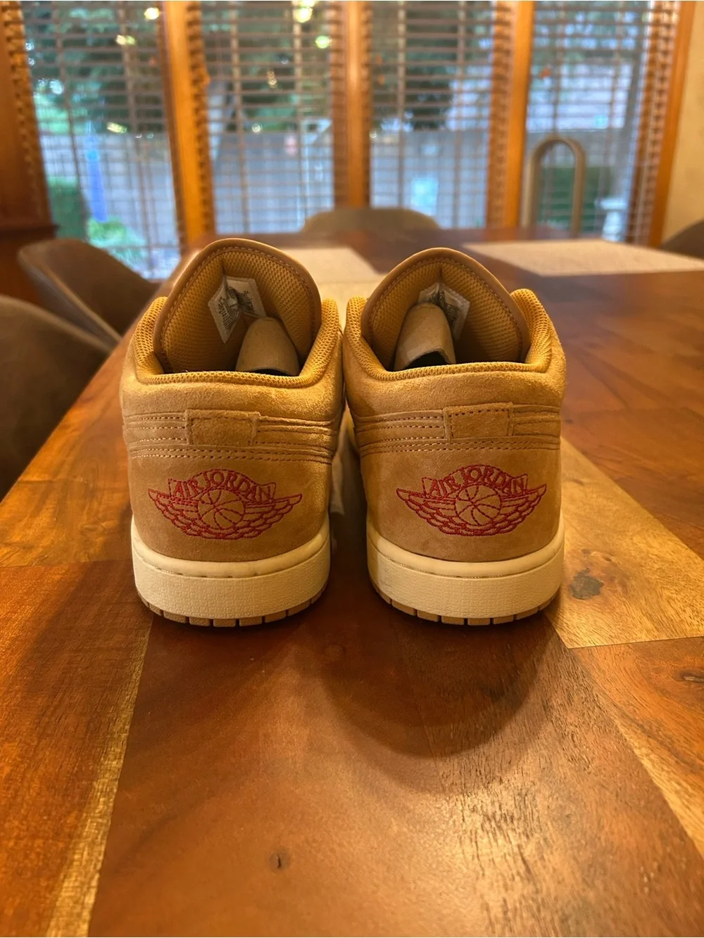 Nike Air Jordan Low Top Suede Sneakers - Tan